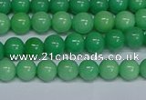 CMJ128 15.5 inches 6mm round Mashan jade beads wholesale