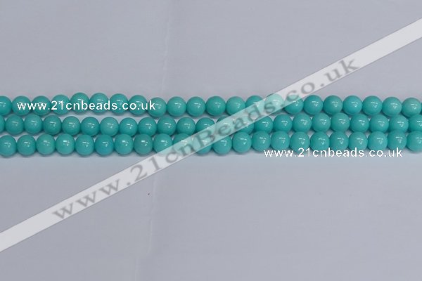 CMJ192 15.5 inches 8mm round Mashan jade beads wholesale