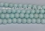 CMJ211 15.5 inches 4mm round Mashan jade beads wholesale