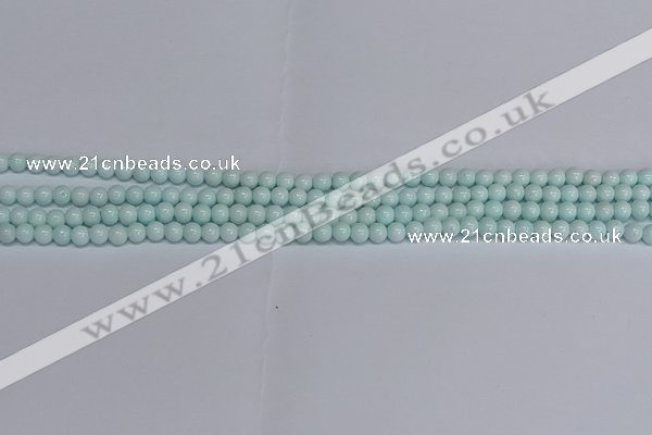 CMJ211 15.5 inches 4mm round Mashan jade beads wholesale