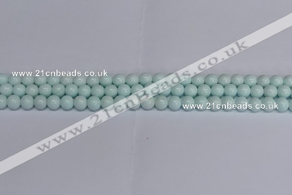 CMJ213 15.5 inches 8mm round Mashan jade beads wholesale