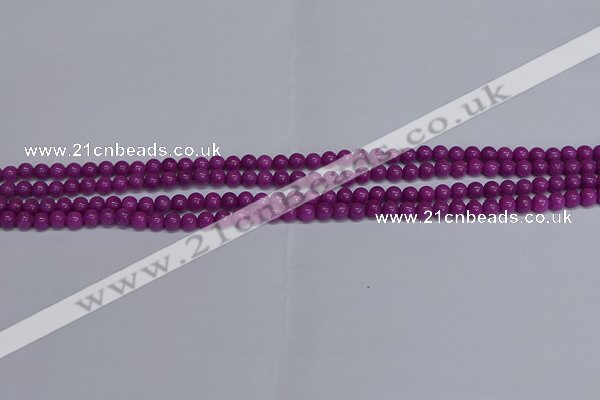 CMJ253 15.5 inches 4mm round Mashan jade beads wholesale