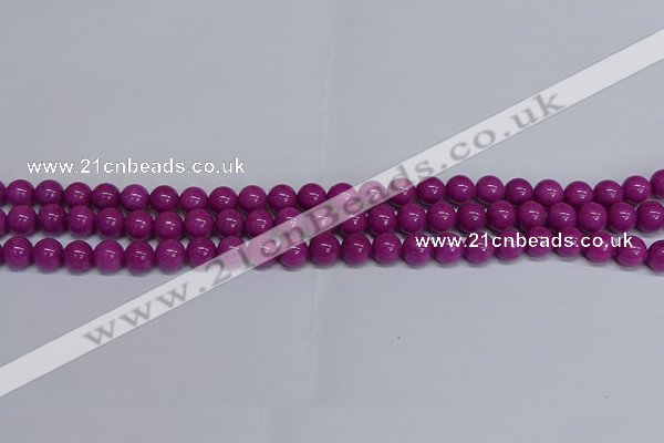 CMJ255 15.5 inches 8mm round Mashan jade beads wholesale