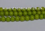 CMJ267 15.5 inches 4mm round Mashan jade beads wholesale