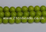 CMJ268 15.5 inches 6mm round Mashan jade beads wholesale