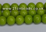 CMJ269 15.5 inches 8mm round Mashan jade beads wholesale