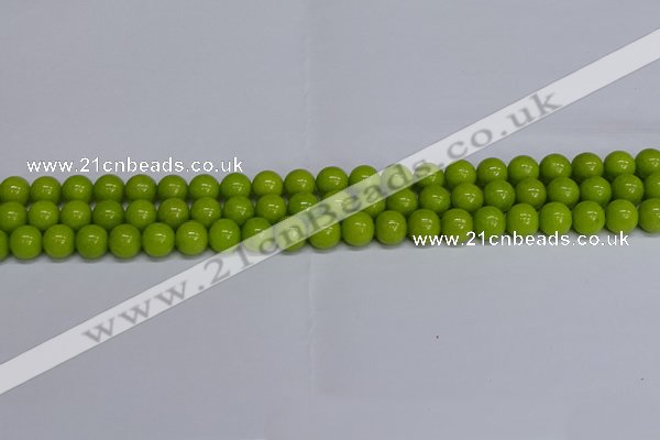 CMJ269 15.5 inches 8mm round Mashan jade beads wholesale