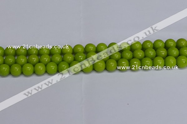 CMJ271 15.5 inches 12mm round Mashan jade beads wholesale