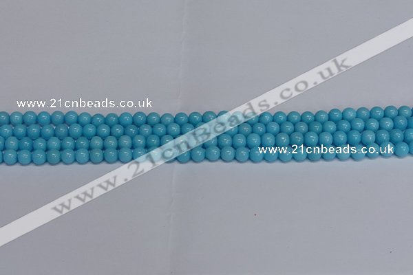 CMJ274 15.5 inches 4mm round Mashan jade beads wholesale