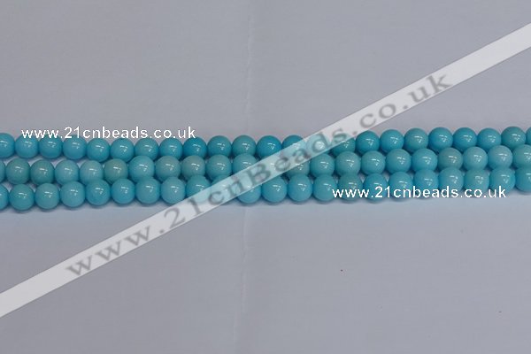 CMJ276 15.5 inches 8mm round Mashan jade beads wholesale