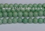 CMJ281 15.5 inches 4mm round Mashan jade beads wholesale