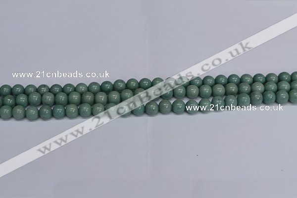 CMJ283 15.5 inches 8mm round Mashan jade beads wholesale