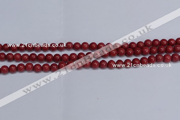 CMJ318 15.5 inches 8mm round Mashan jade beads wholesale