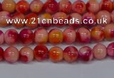 CMJ400 15.5 inches 4mm round rainbow jade beads wholesale