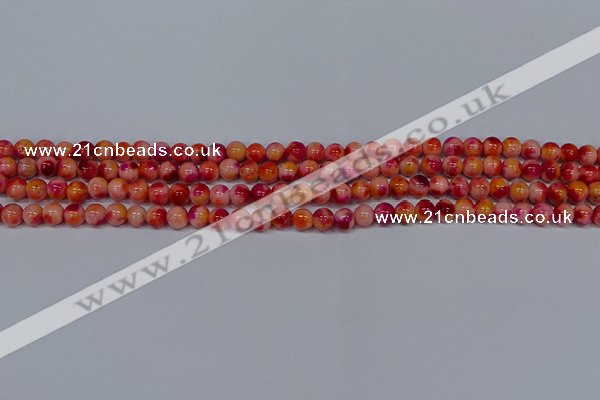 CMJ400 15.5 inches 4mm round rainbow jade beads wholesale