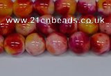 CMJ402 15.5 inches 8mm round rainbow jade beads wholesale
