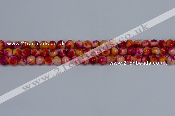 CMJ402 15.5 inches 8mm round rainbow jade beads wholesale