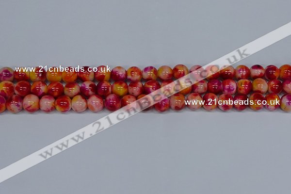 CMJ403 15.5 inches 10mm round rainbow jade beads wholesale