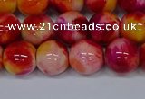 CMJ404 15.5 inches 12mm round rainbow jade beads wholesale