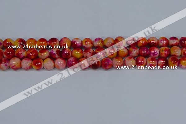 CMJ404 15.5 inches 12mm round rainbow jade beads wholesale