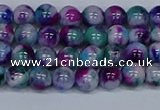 CMJ408 15.5 inches 6mm round rainbow jade beads wholesale