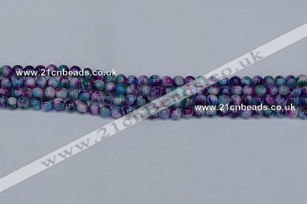 CMJ408 15.5 inches 6mm round rainbow jade beads wholesale