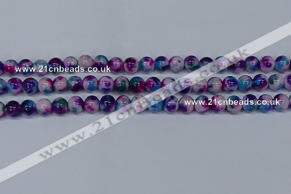 CMJ410 15.5 inches 10mm round rainbow jade beads wholesale