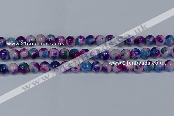 CMJ411 15.5 inches 12mm round rainbow jade beads wholesale