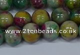 CMJ417 15.5 inches 10mm round rainbow jade beads wholesale