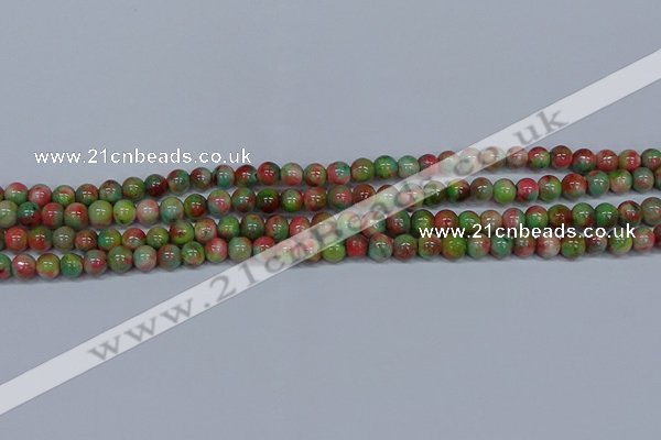 CMJ422 15.5 inches 6mm round rainbow jade beads wholesale