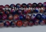 CMJ428 15.5 inches 4mm round rainbow jade beads wholesale