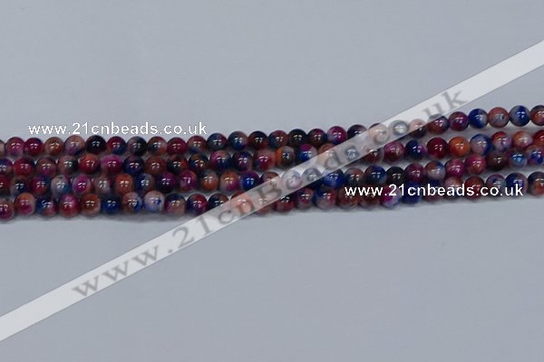 CMJ429 15.5 inches 6mm round rainbow jade beads wholesale