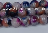 CMJ430 15.5 inches 8mm round rainbow jade beads wholesale