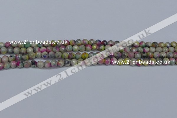 CMJ436 15.5 inches 6mm round rainbow jade beads wholesale