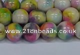 CMJ438 15.5 inches 10mm round rainbow jade beads wholesale