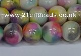 CMJ439 15.5 inches 12mm round rainbow jade beads wholesale