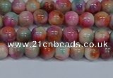 CMJ443 15.5 inches 6mm round rainbow jade beads wholesale