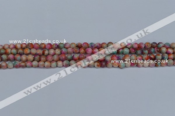 CMJ443 15.5 inches 6mm round rainbow jade beads wholesale