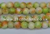 CMJ450 15.5 inches 6mm round rainbow jade beads wholesale