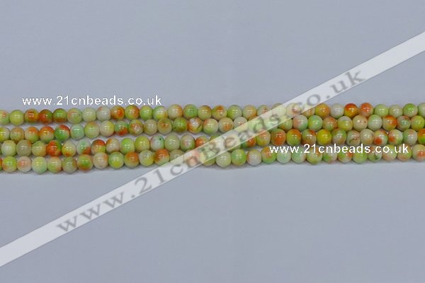 CMJ450 15.5 inches 6mm round rainbow jade beads wholesale