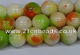 CMJ452 15.5 inches 10mm round rainbow jade beads wholesale