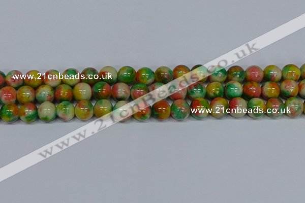 CMJ460 15.5 inches 12mm round rainbow jade beads wholesale