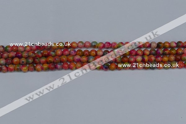 CMJ471 15.5 inches 6mm round rainbow jade beads wholesale