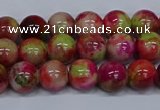 CMJ479 15.5 inches 8mm round rainbow jade beads wholesale