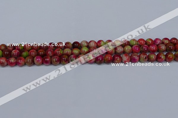 CMJ479 15.5 inches 8mm round rainbow jade beads wholesale