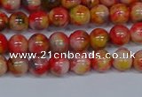 CMJ485 15.5 inches 6mm round rainbow jade beads wholesale