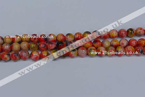 CMJ488 15.5 inches 12mm round rainbow jade beads wholesale