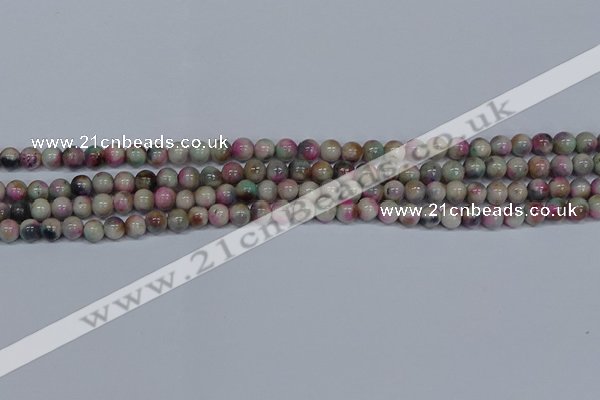 CMJ492 15.5 inches 6mm round rainbow jade beads wholesale