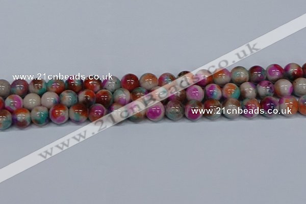 CMJ495 15.5 inches 12mm round rainbow jade beads wholesale