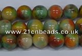 CMJ501 15.5 inches 10mm round rainbow jade beads wholesale